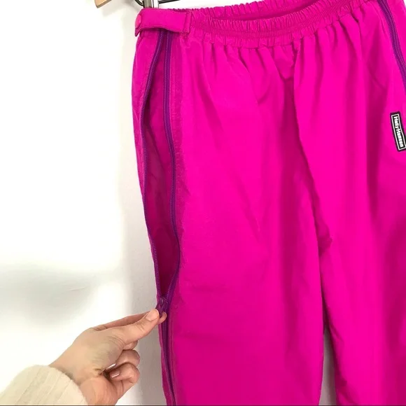 Helly Hansen Vintage Windbreaker Pant Neon Pink C1 - Picture 3 of 8